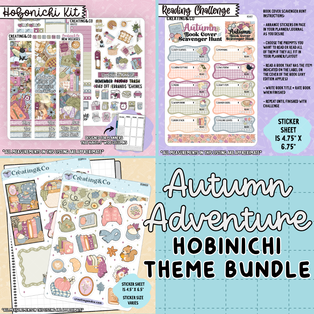 Autumn Adventure Hobonichi Kit + Challenge Bundle