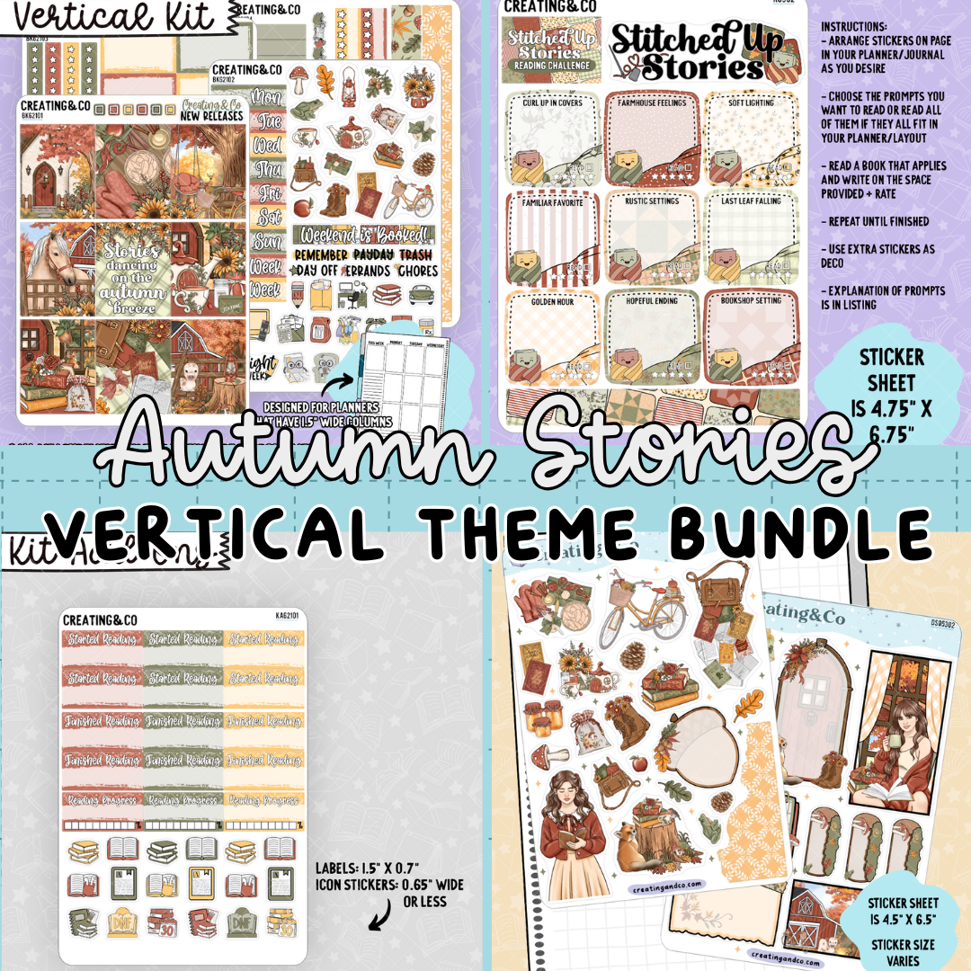 Autumn Stories Vertical Weekly Kit + Challenge Bundle