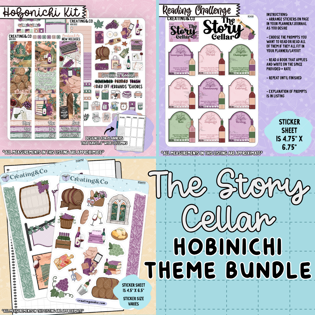 The Story Cellar Hobonichi Kit + Reading Challenge Bundle