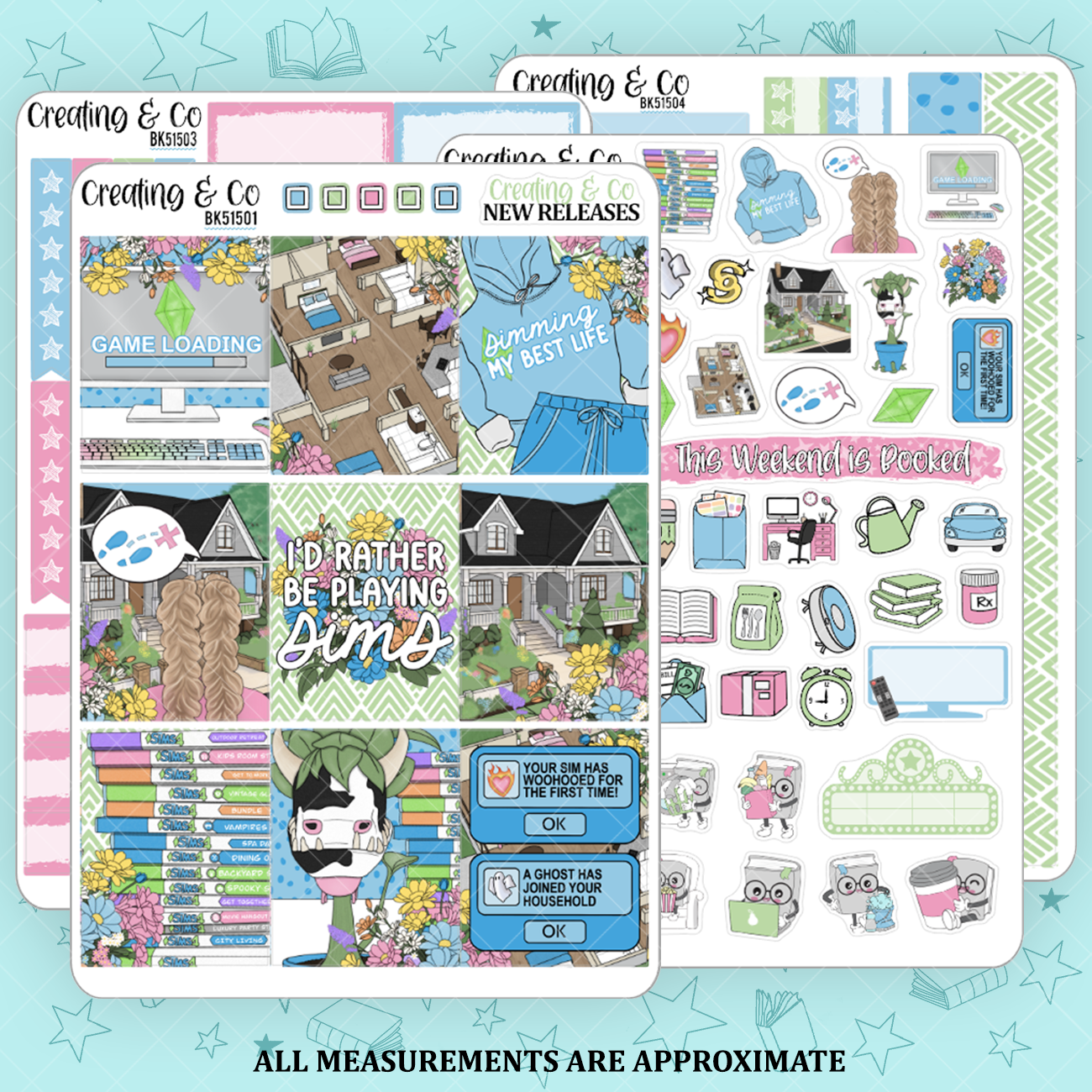 Simming Life Vertical Weekly Planner Kit - BK515