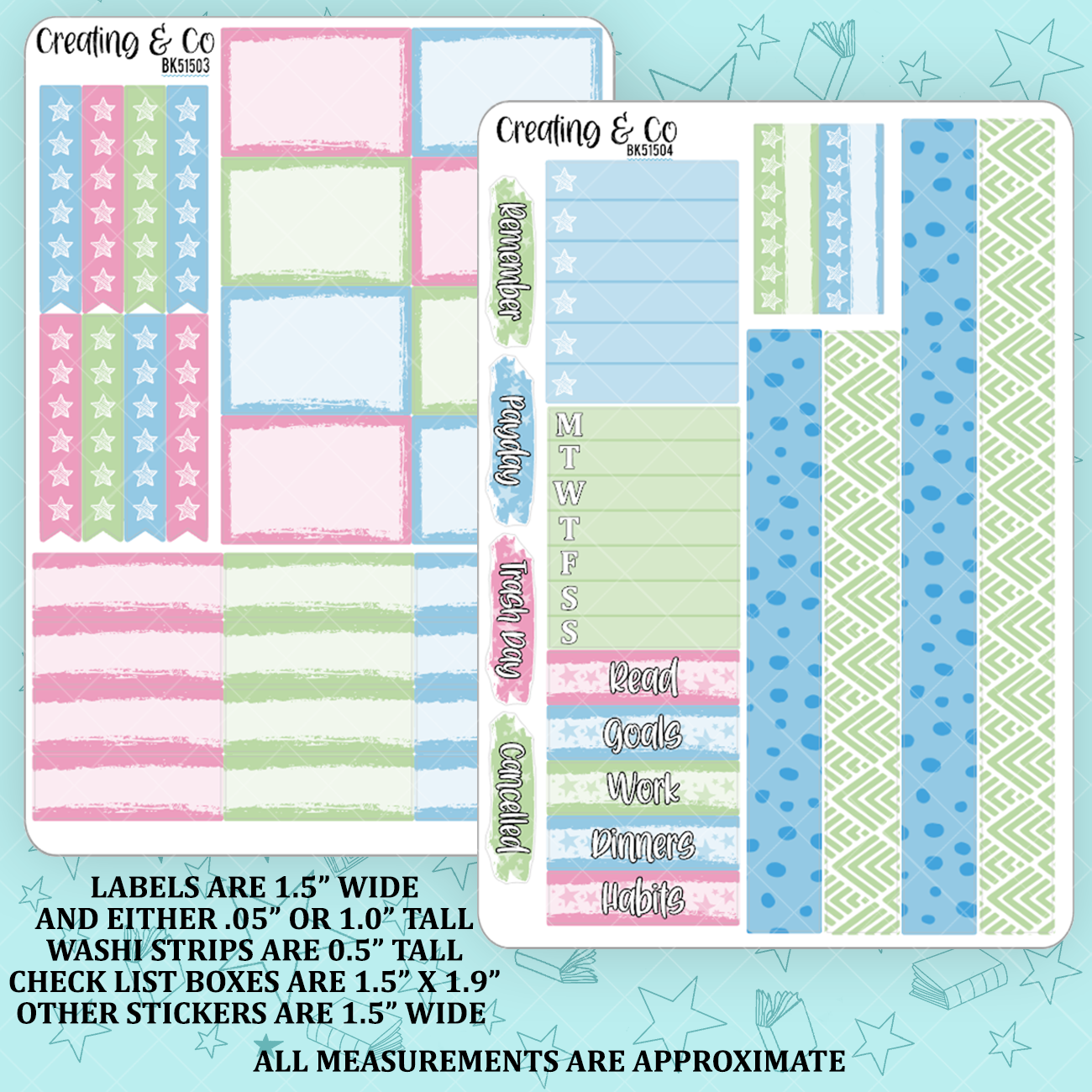 Simming Life Vertical Weekly Planner Kit - BK515
