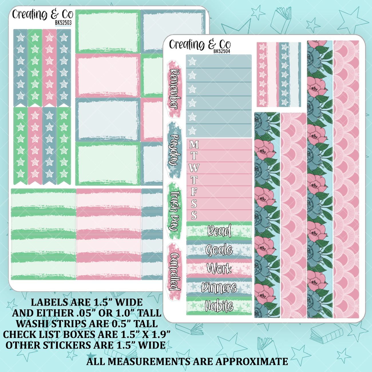 Defying Gravity Weekly Sticker Kit - xBK525