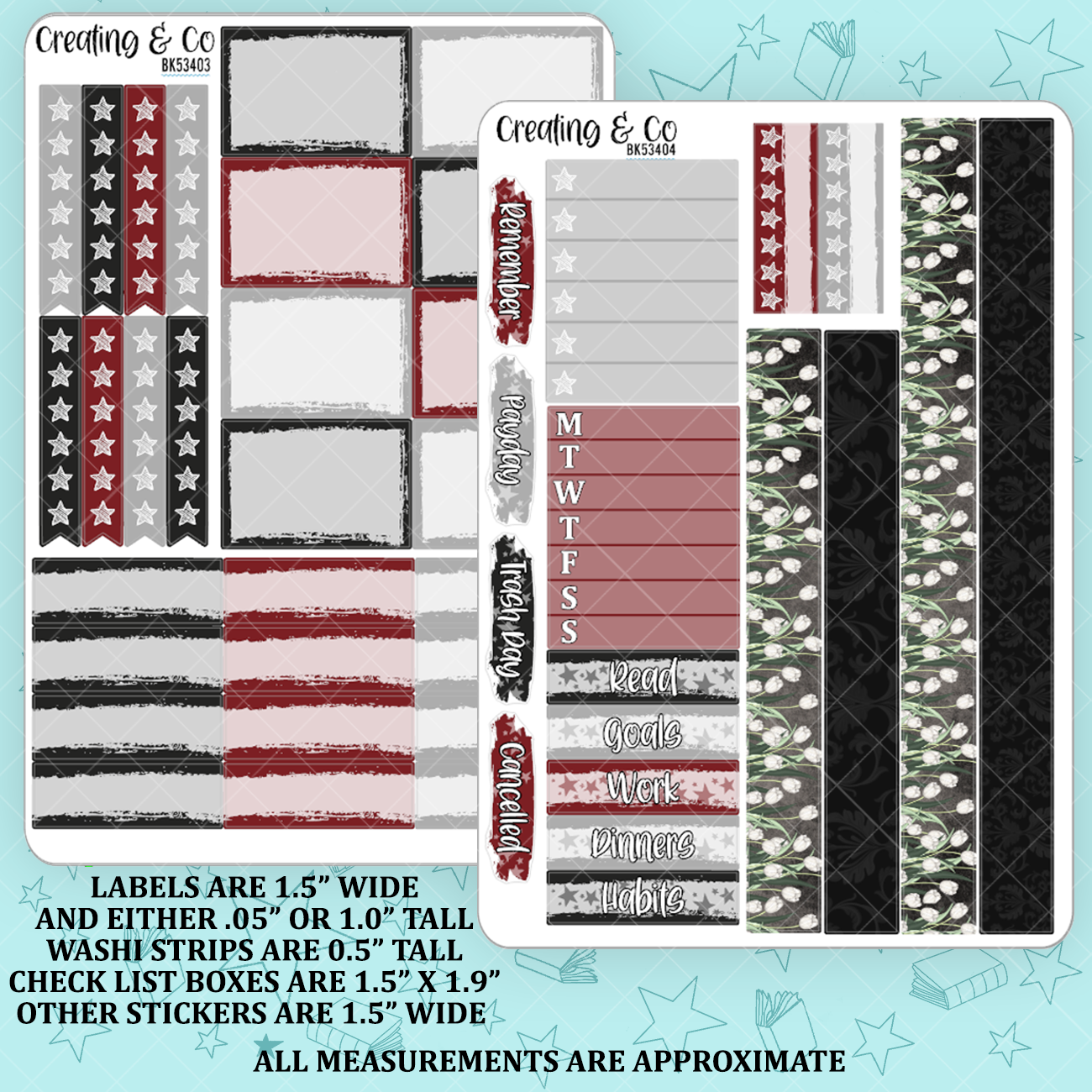 Slayer Vertical Weekly Sticker Kit - xBK534