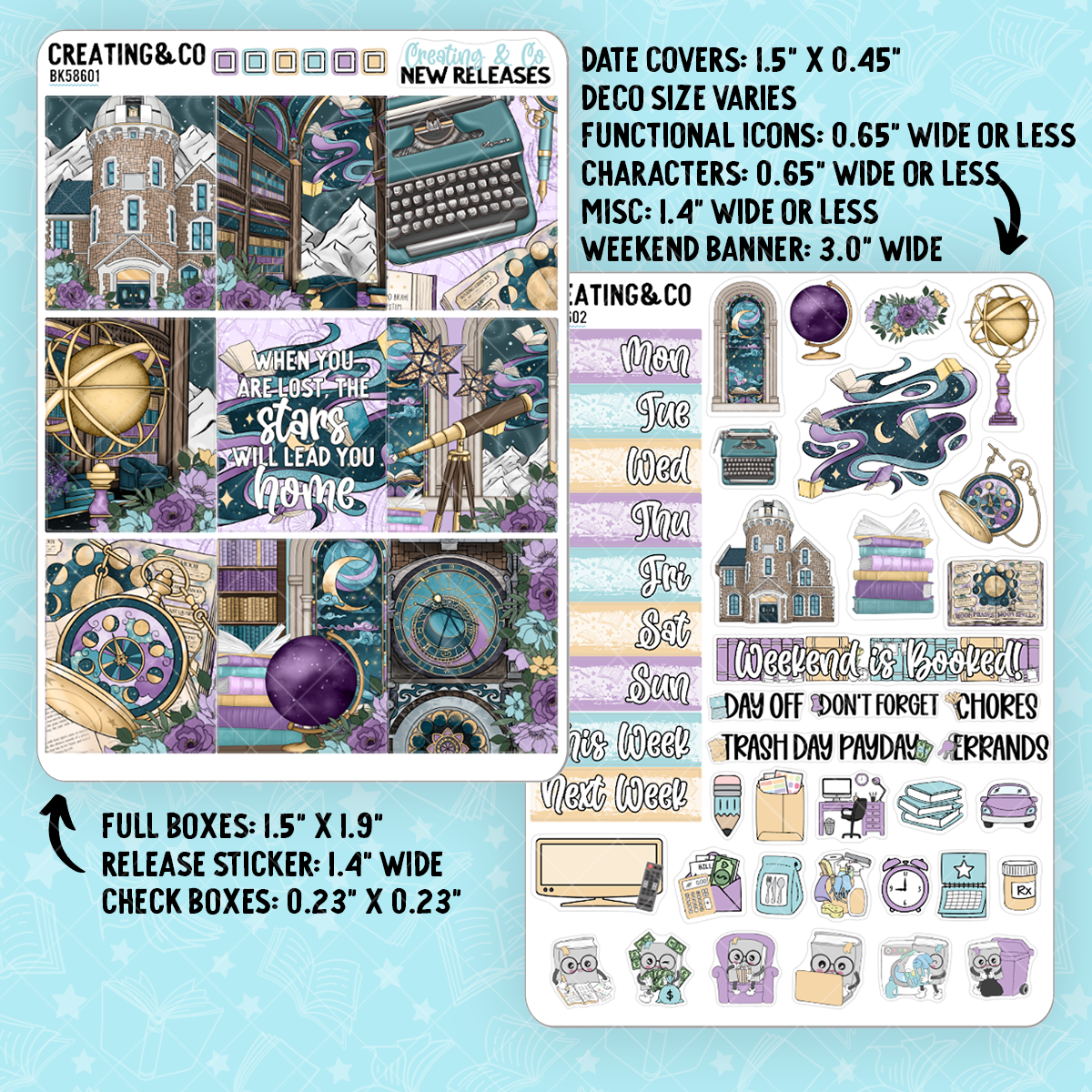 Stars Align Vertical Weekly Planner Kit - BK586
