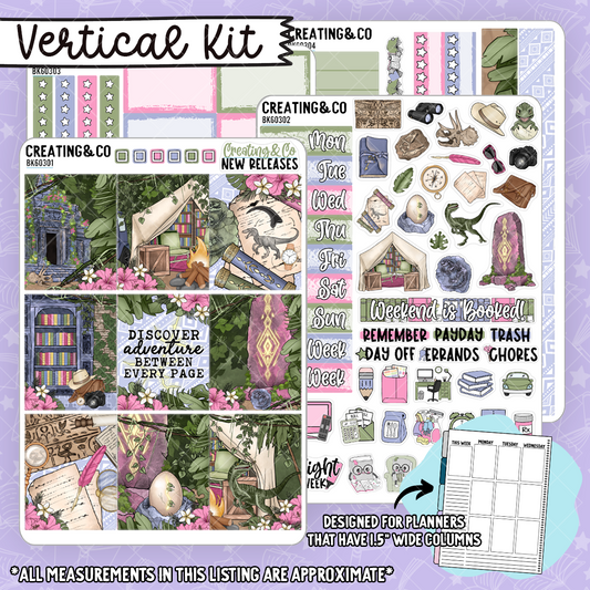 Lost Pages Vertical Weekly Planner Kit  - BK603