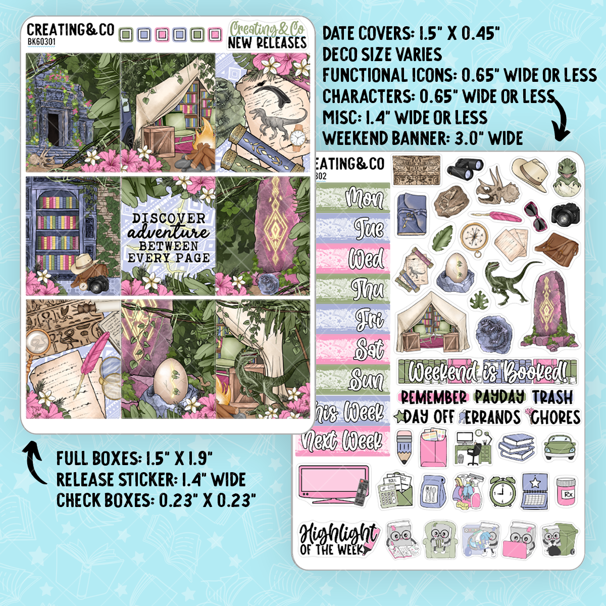 Lost Pages Vertical Weekly Planner Kit - BK603