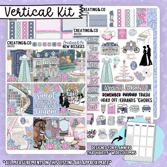 Chapters & Charm Vertical Weekly Planner Kit  - BK612