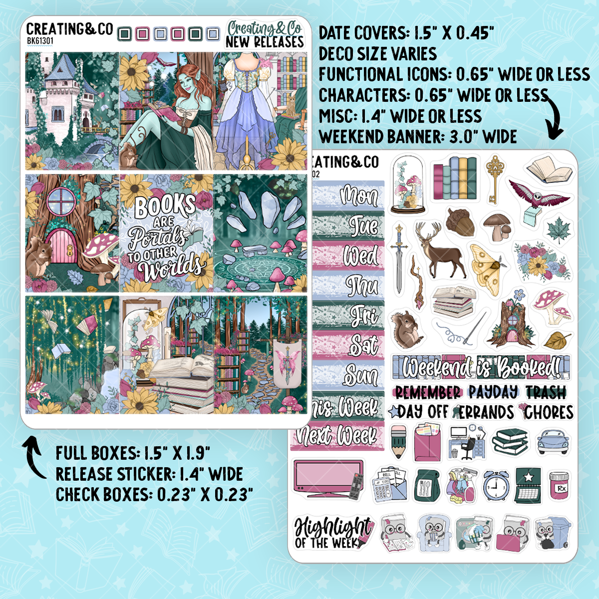 Fae & Folklore Vertical Weekly Planner Kit - BK615