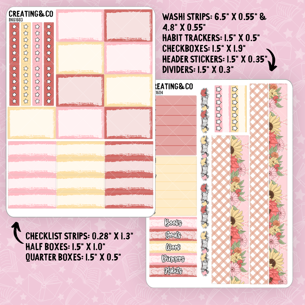 Fox & Folio Vertical Weekly Planner Kit - BK616