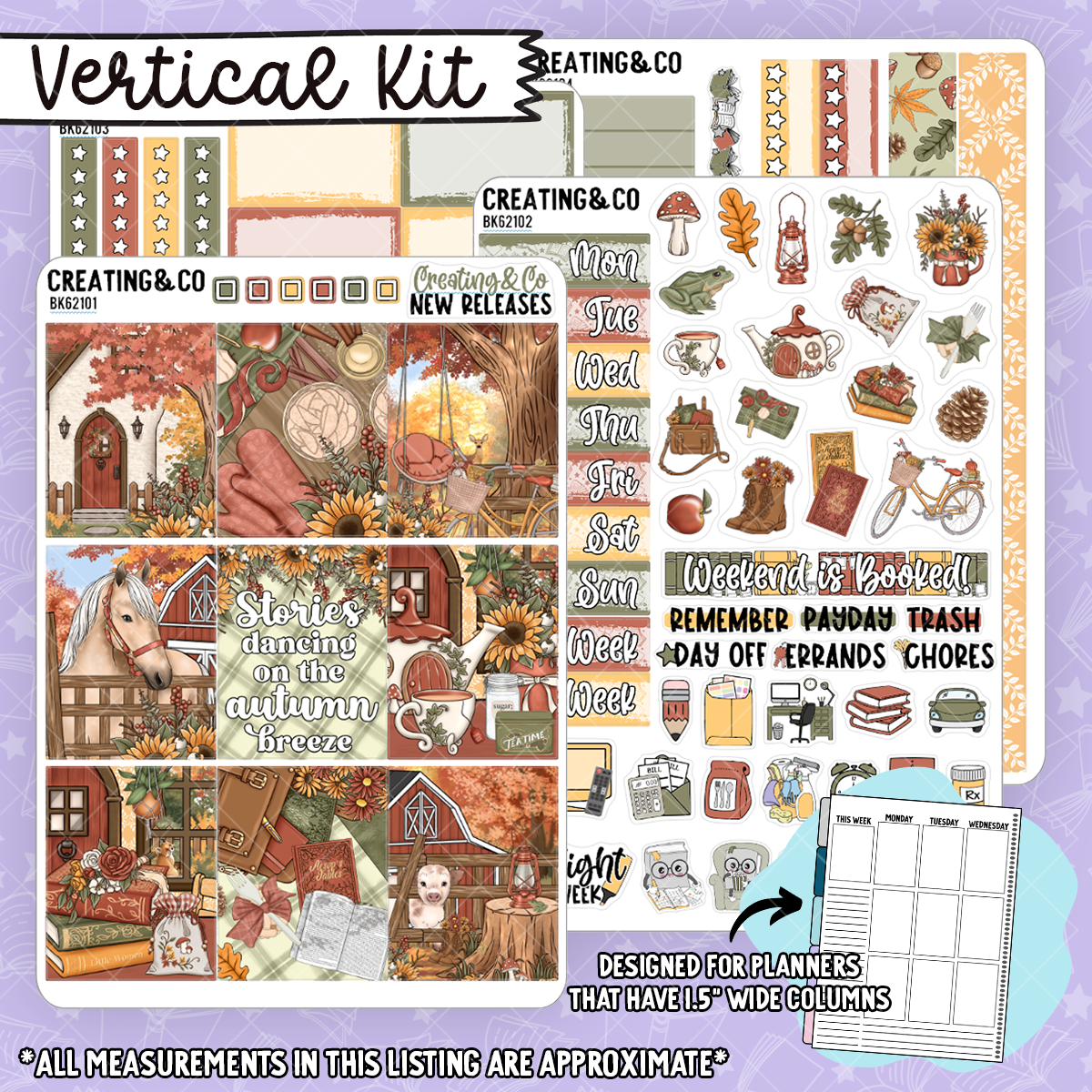 Autumn Stories Vertical Weekly Kit + Challenge Bundle