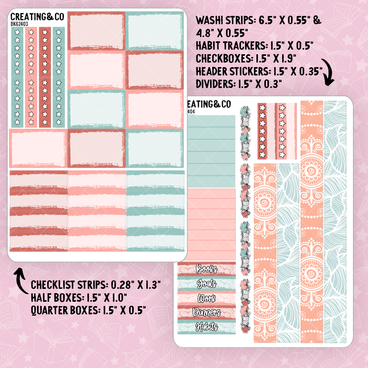 Shimmering Stories Showgirl Vertical Weekly Planner Kit - BK624
