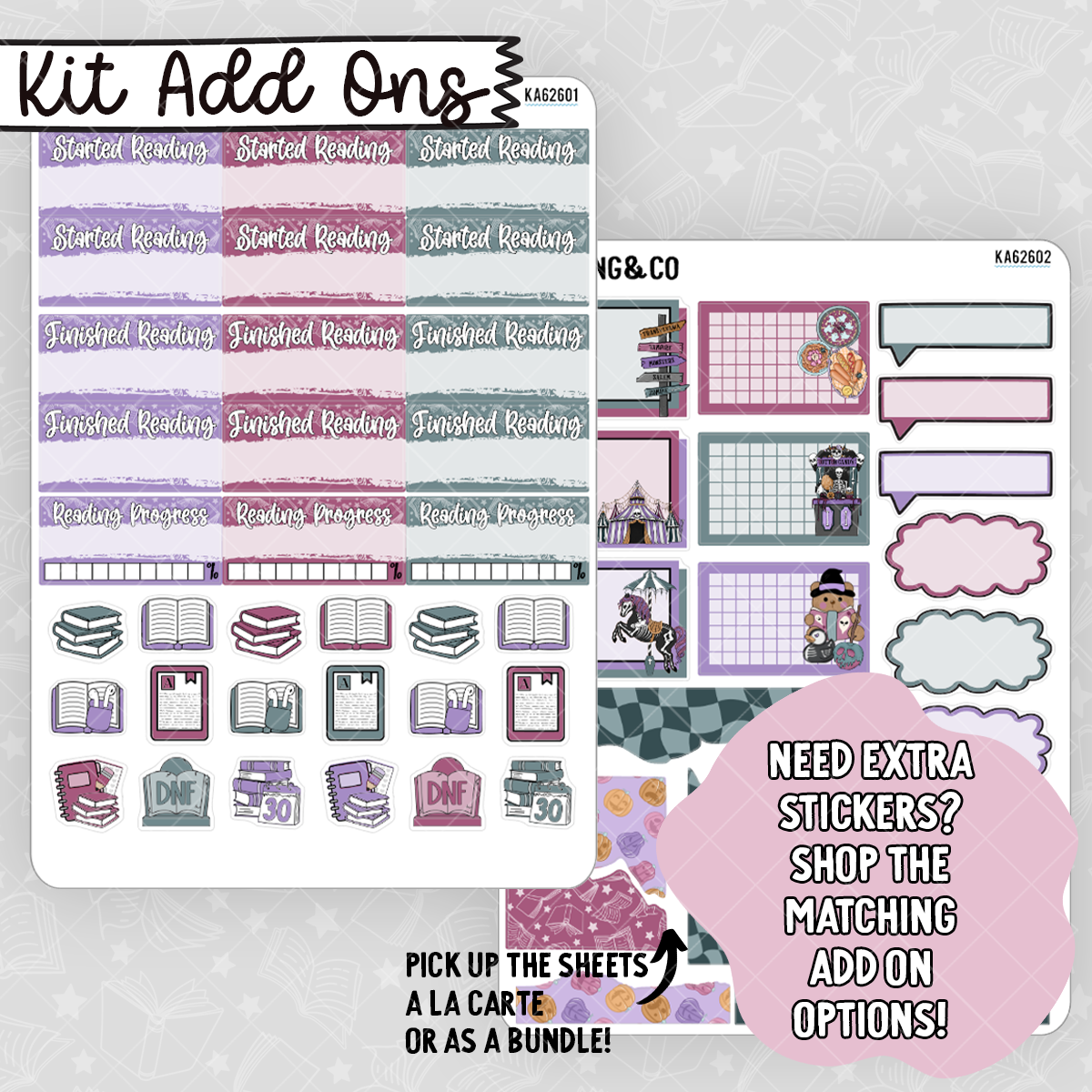 Haunted Carnival Vertical Weekly Planner Kit - BK626