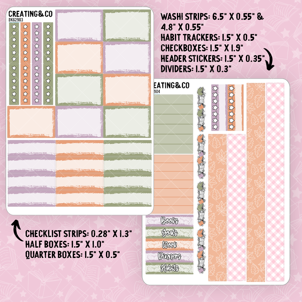 Pumpkin Hollow Cozy Reads Vertical Weekly Kit Bundle