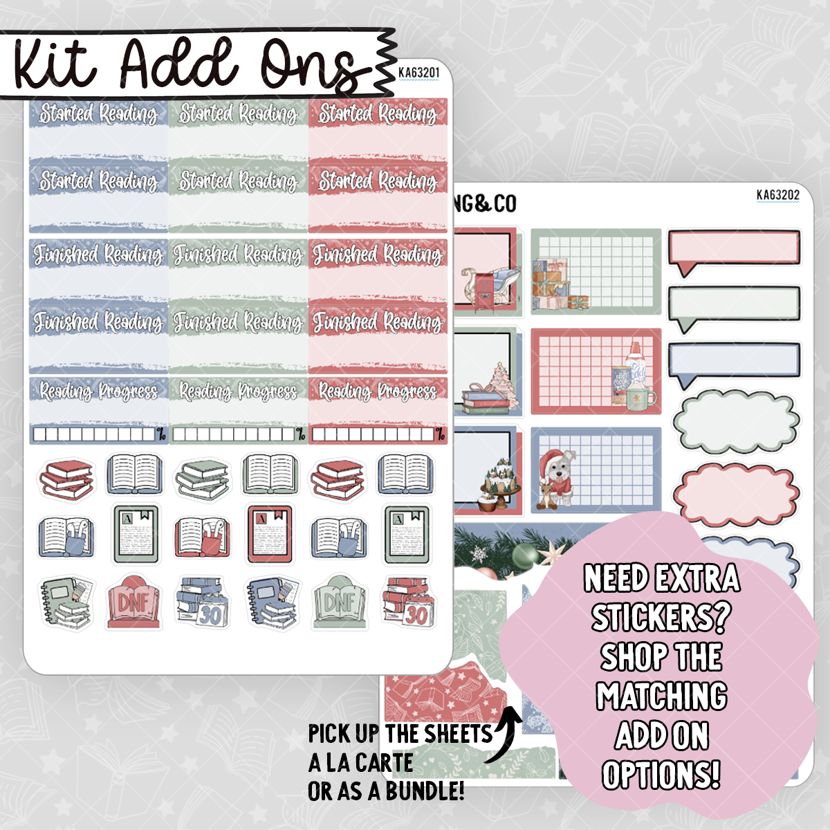 Cozy Christmas Vertical Weekly Planner Kit - BK632