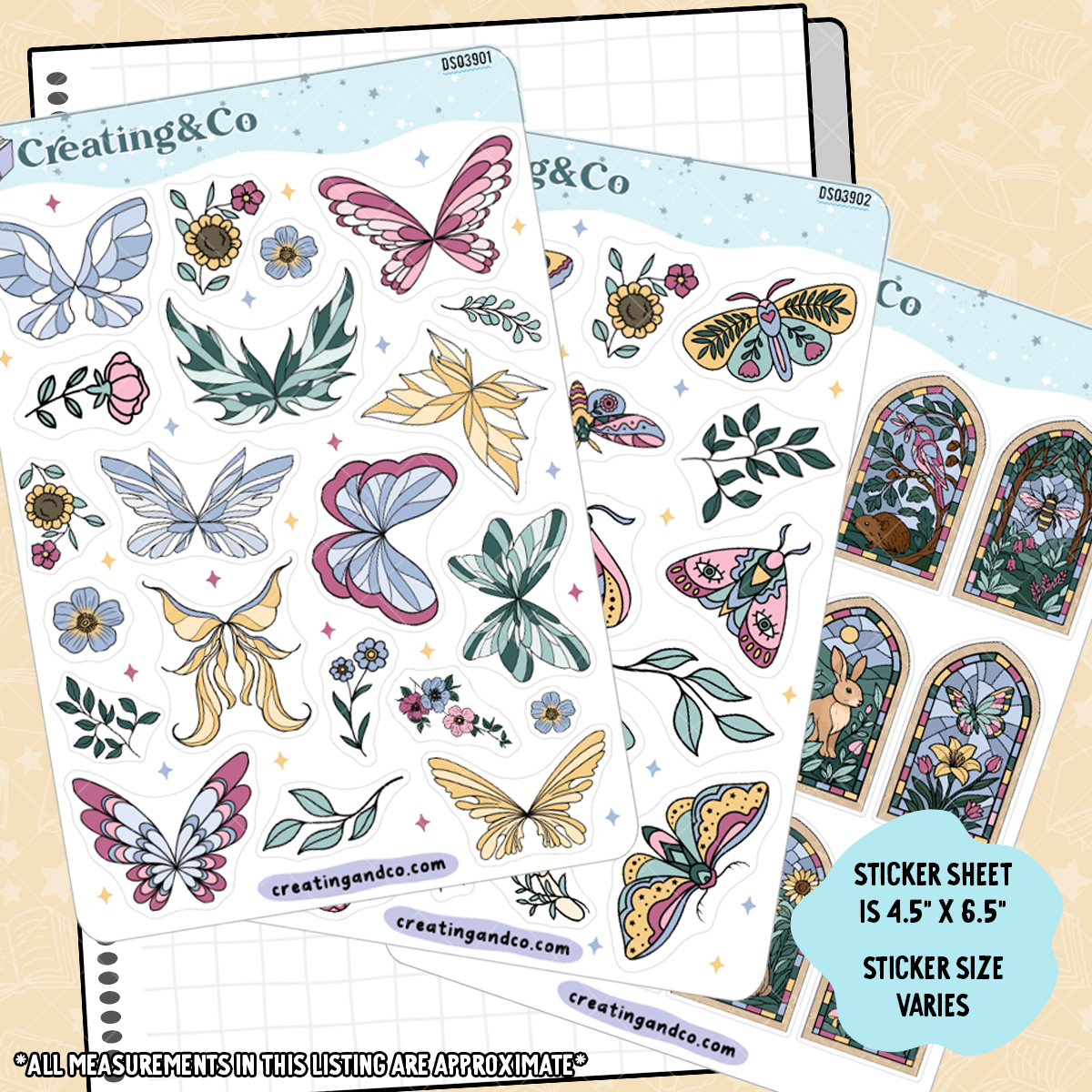 Fae & Folklore Extra Journal Sticker Sheet Set - DS039