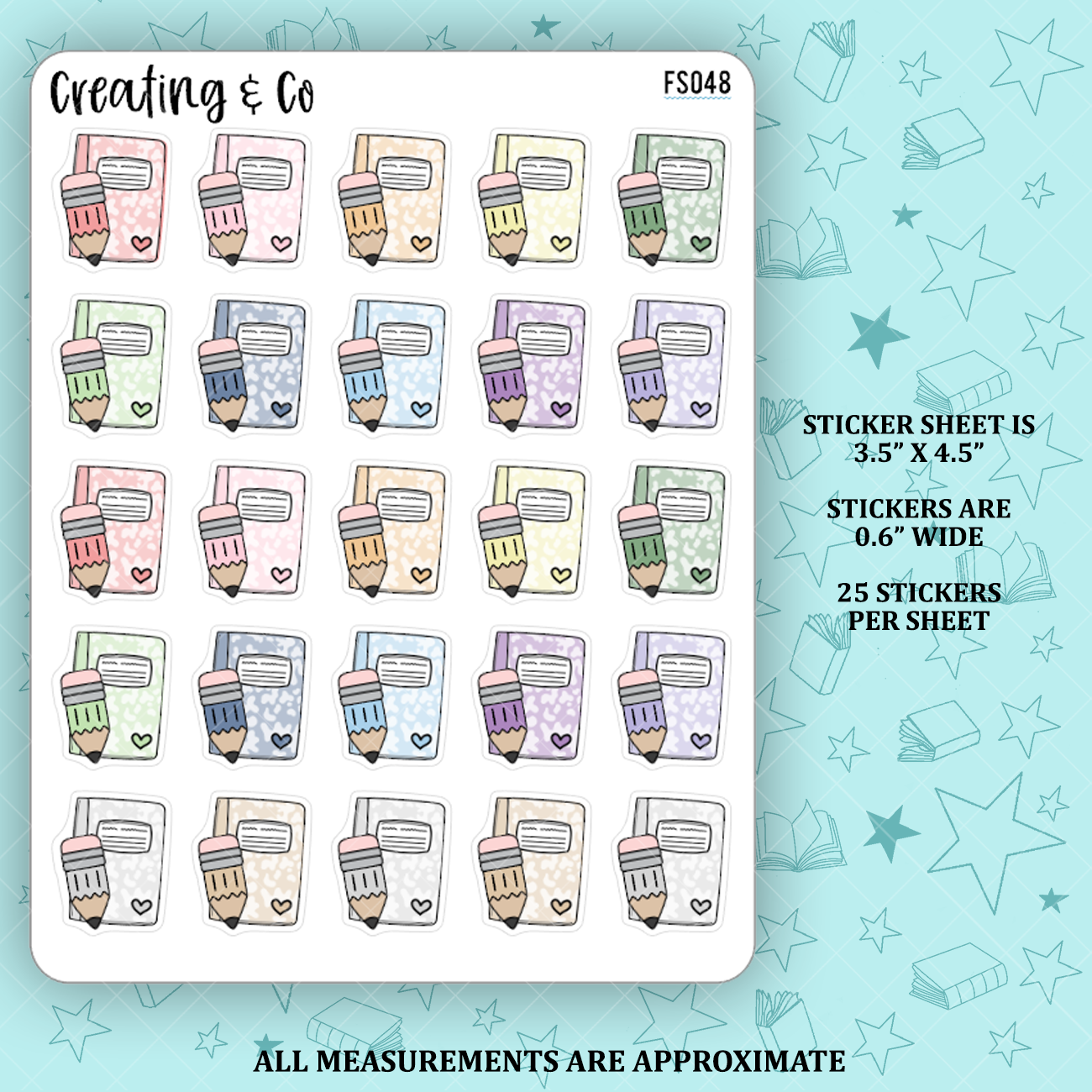 Journal Icon Functional Stickers - FS048