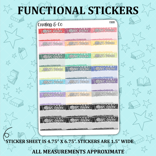 ARC Release Label Reading Functional Sticker Sheet - FX019