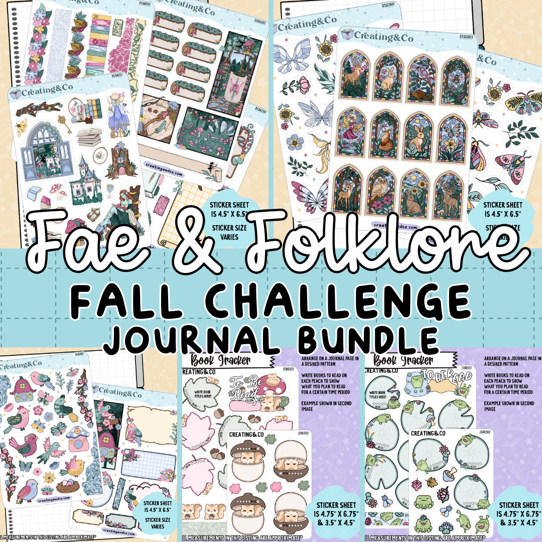 Fae & Folklore Journal Sheet Bundle