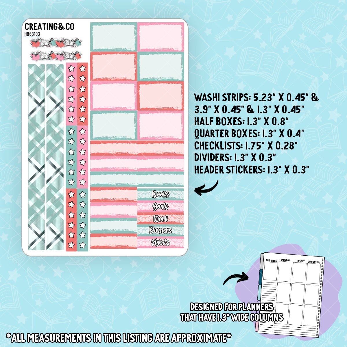 Sugarplum Stories Sweet Christmas Hobonichi Weekly Kit + Challenge Bundle