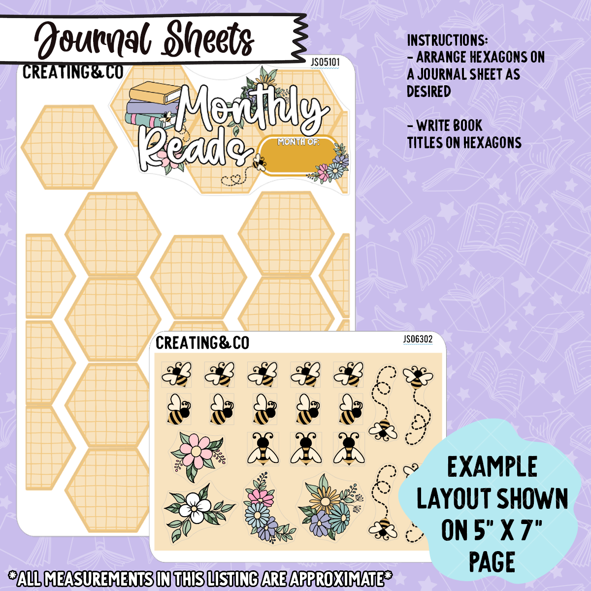 Honey Hive To Be Read Decorative Sticker Set - JS063