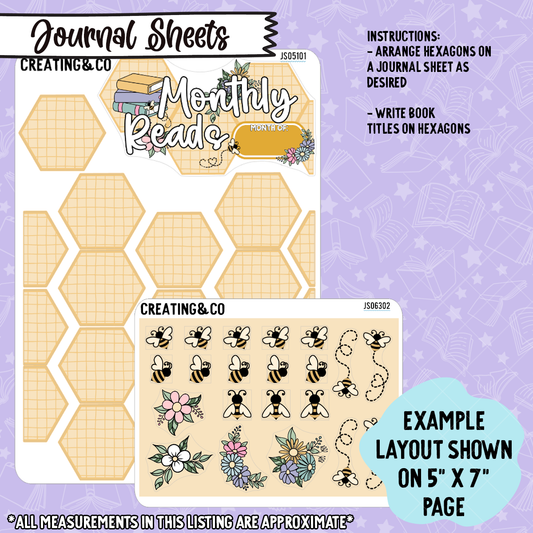 Honey Hive To Be Read Decorative Sticker Set - JS063
