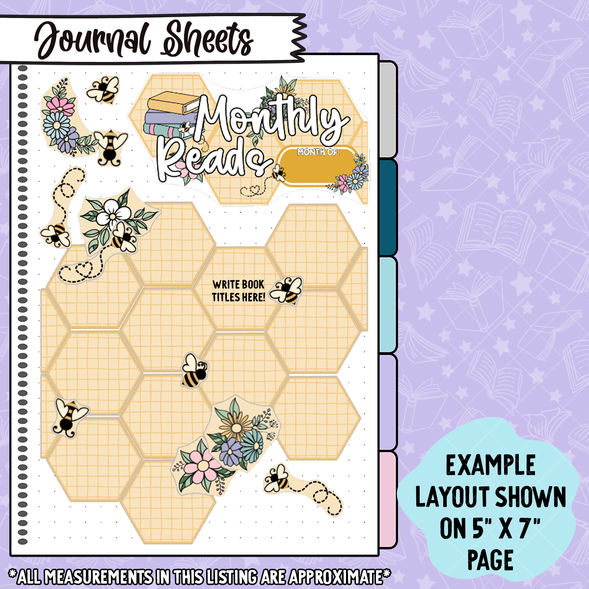 Honey Hive To Be Read Decorative Sticker Set - JS063