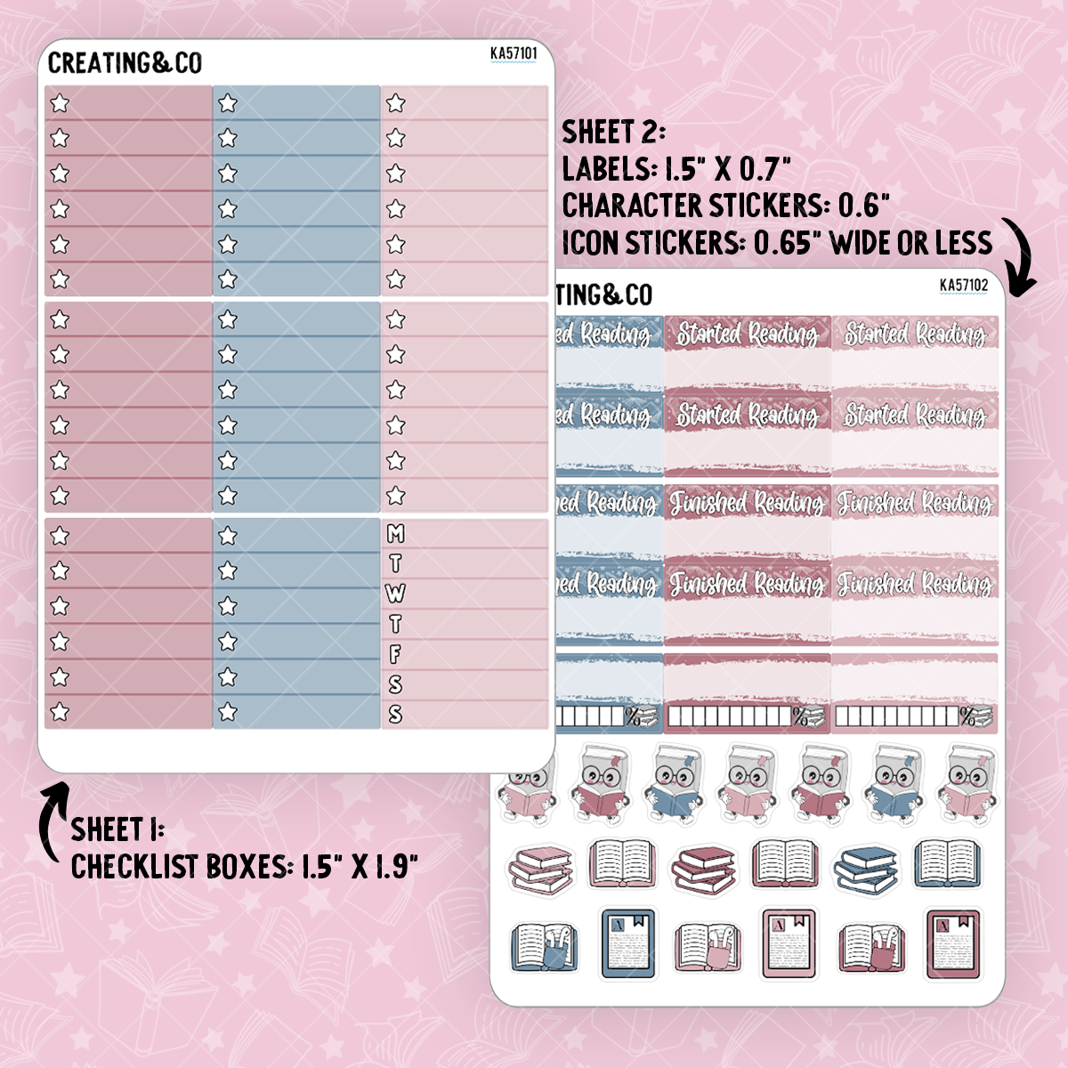 For the Sky Weekly Kit Add On Sticker Sheets - KA571
