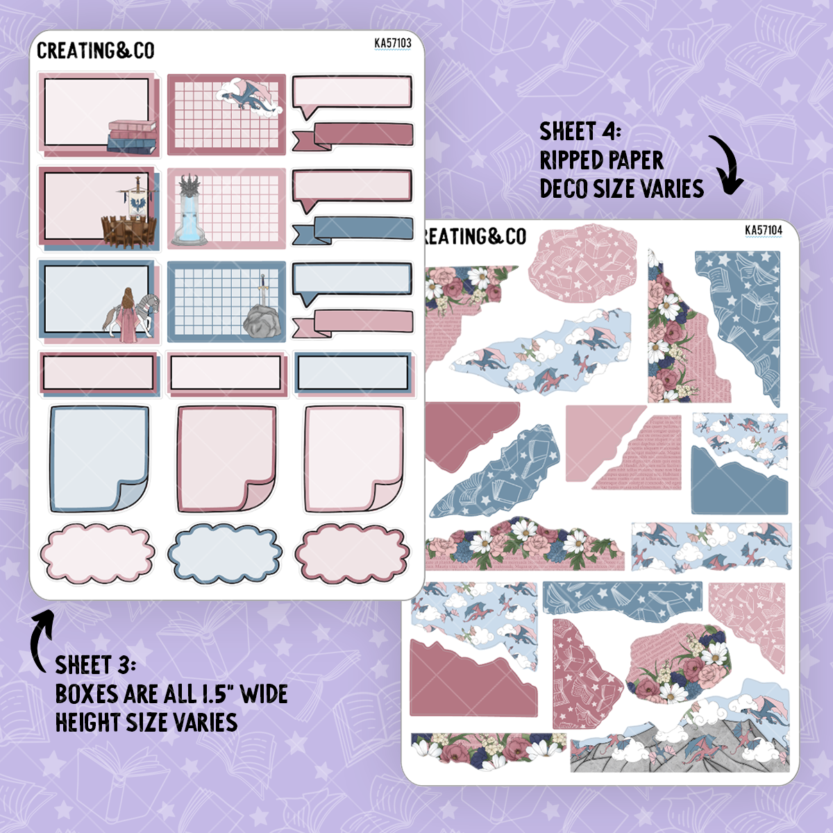 For the Sky Weekly Kit Add On Sticker Sheets - KA571