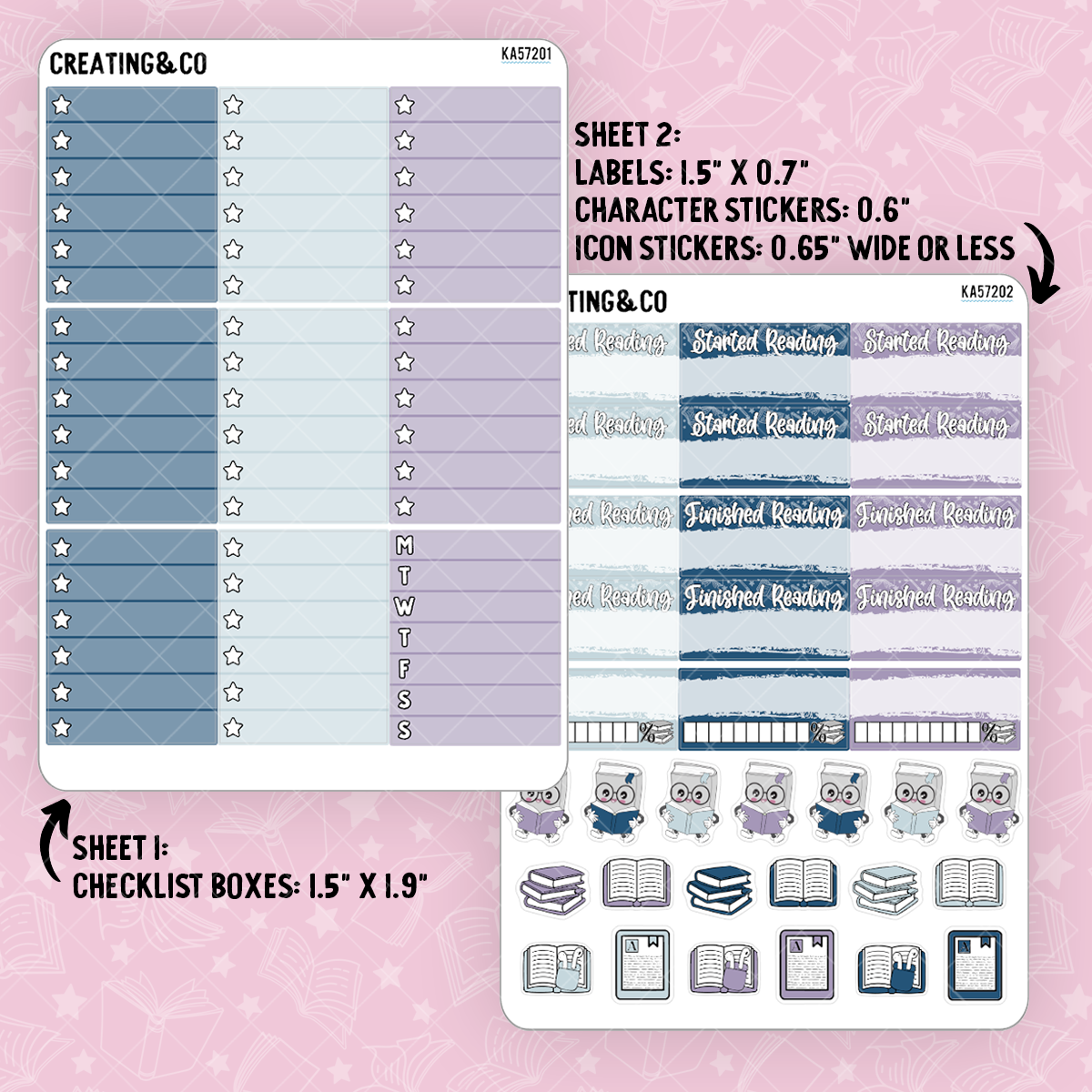 Futuristic Fantasies Weekly Kit Add On Sticker Sheets - KA572