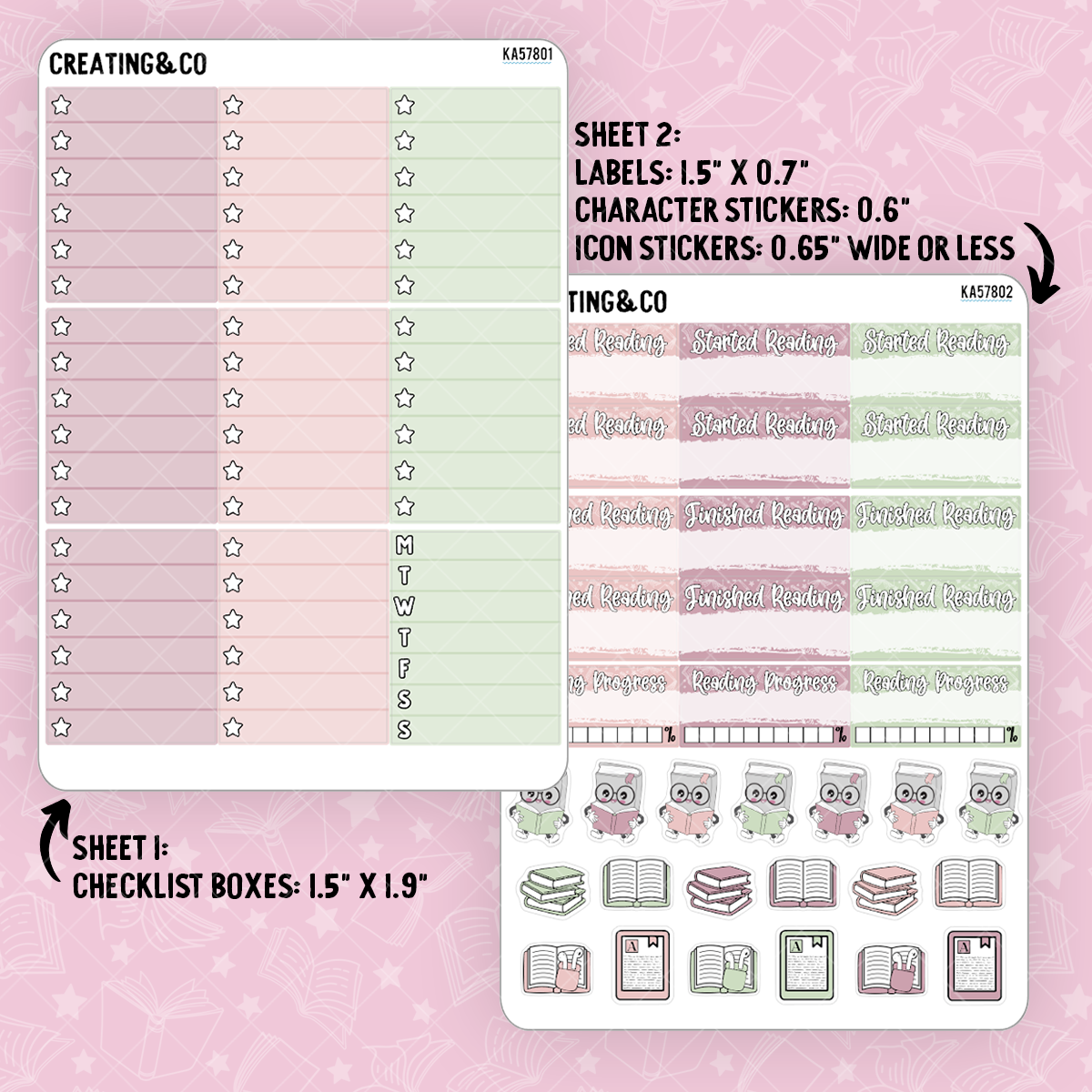Fantasy Worlds Weekly Kit Add On Sticker Sheets - KA578