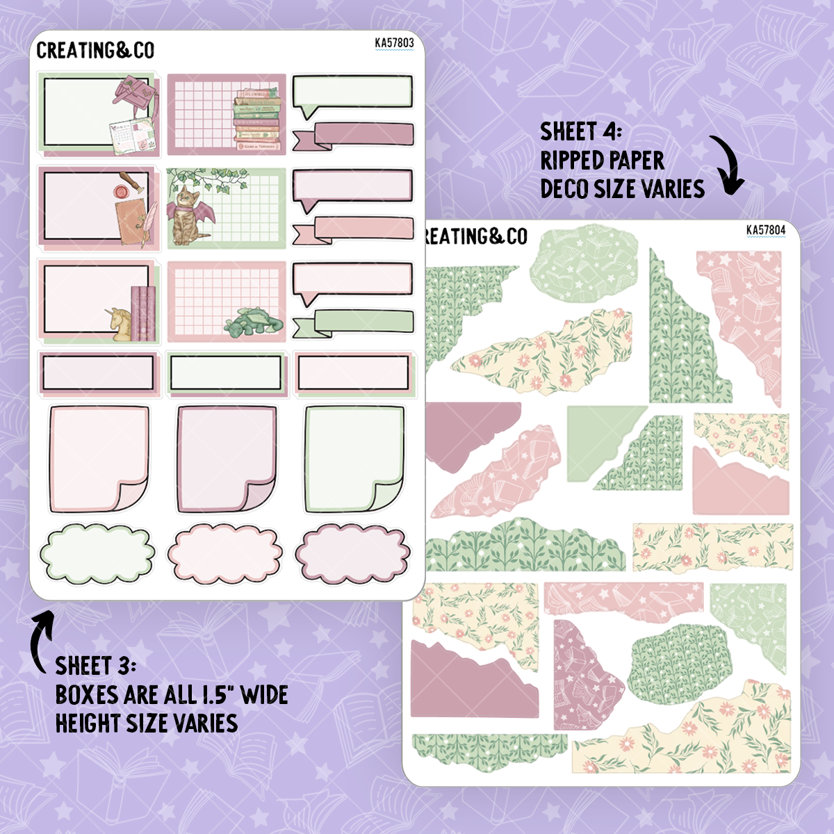 Fantasy Worlds Weekly Kit Add On Sticker Sheets - KA578