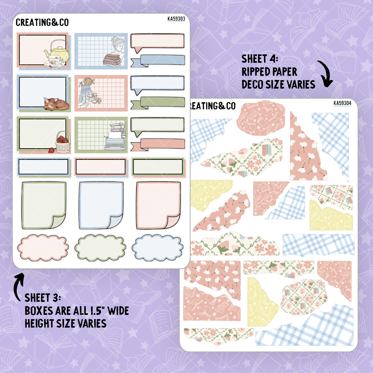 Timeless Tales Weekly Kit Add On Sticker Sheets - KA593