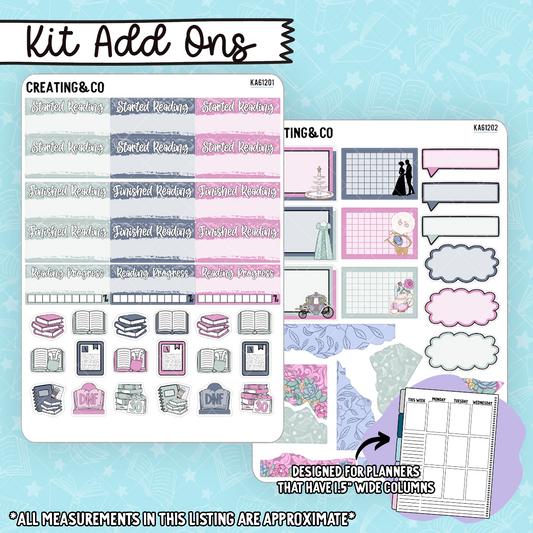 Chapters & Charm Weekly Kit Add On Sticker Sheets - KA612