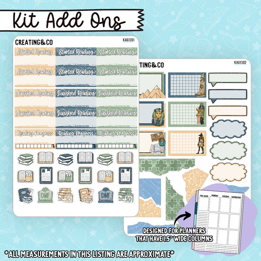 The Archivist's Curse Weekly Kit Add On Sticker Sheets - KA613