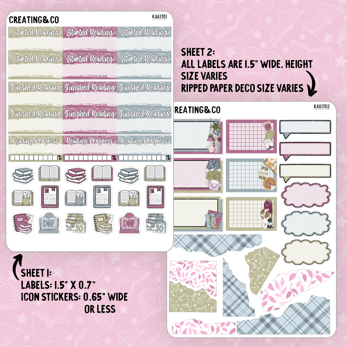 Autumn Adventure Weekly Kit Add On Sticker Sheets - KA617
