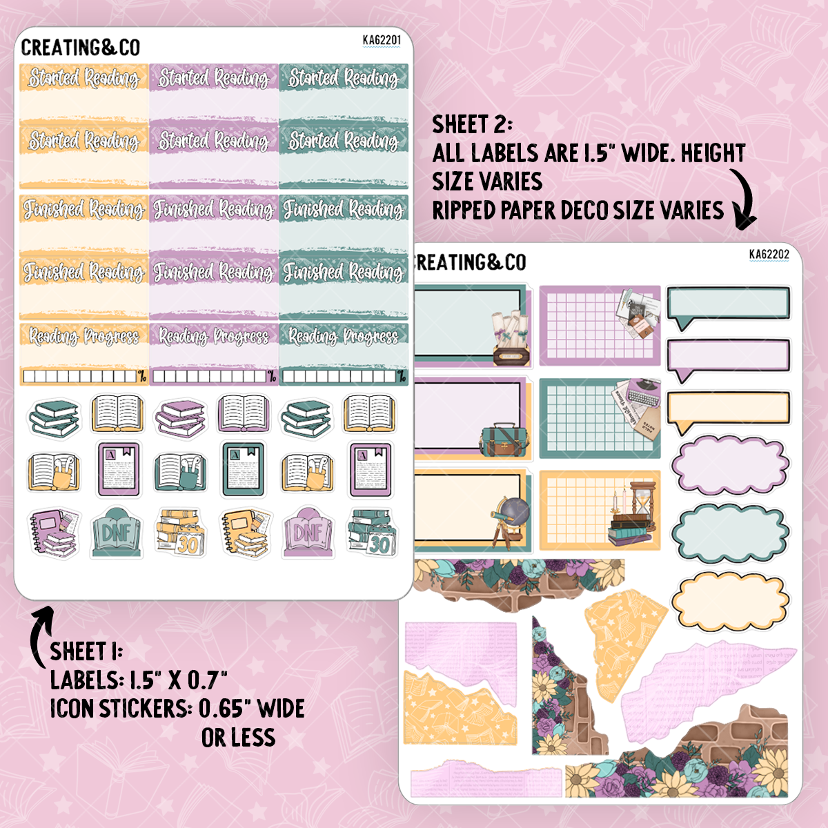 Academic Wisdom Weekly Kit Add On Sticker Sheets - KA622