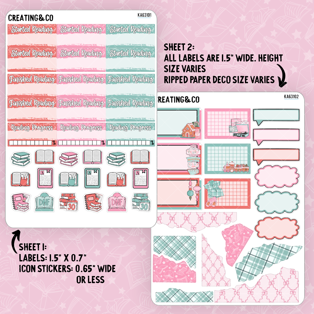 Sugarplum Stories Weekly Kit Add On Sticker Sheets - KA631