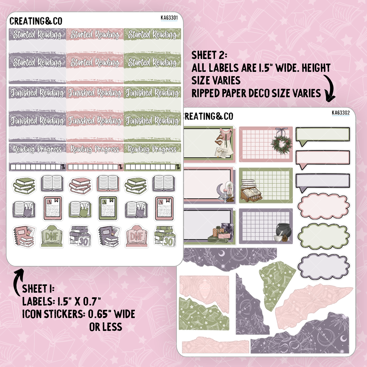 Solstice Wishes Weekly Kit Add On Sticker Sheets - KA633