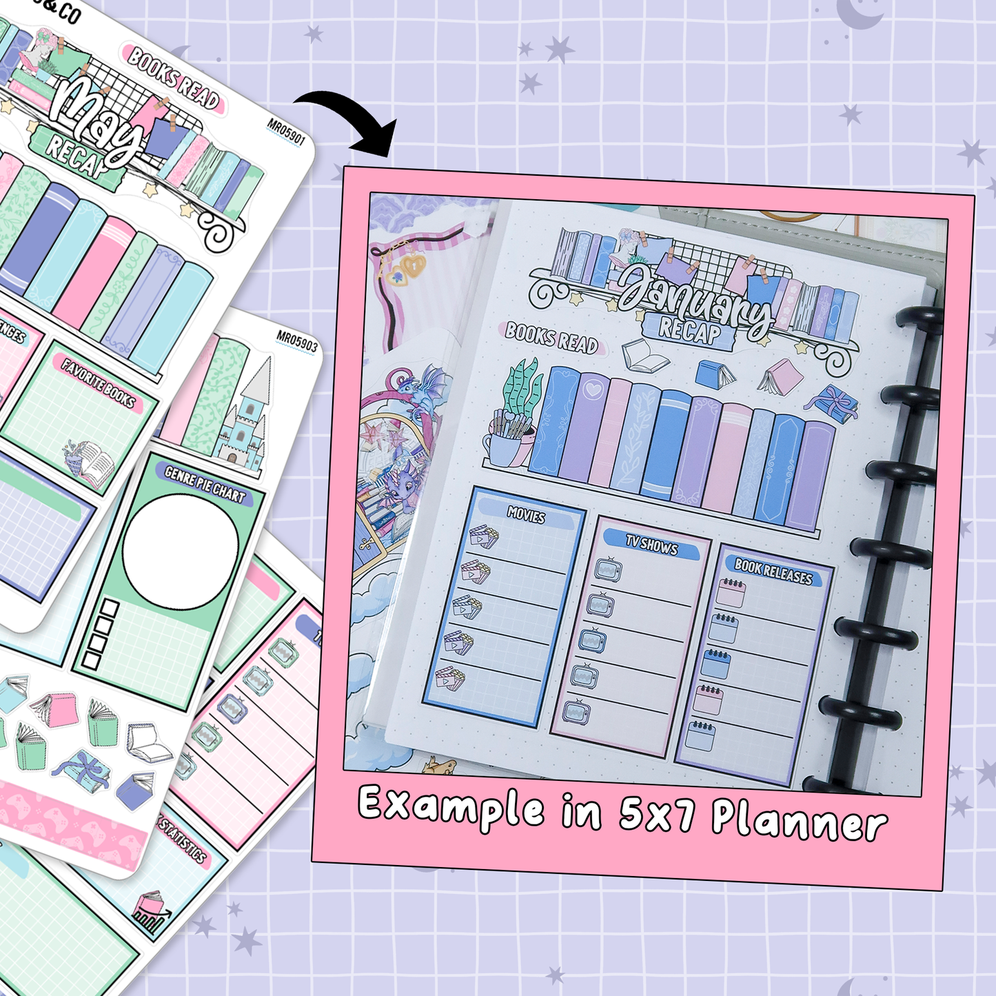 Adventure Game May Monthly Notes Page Builder Planner Sticker Kit - MR059