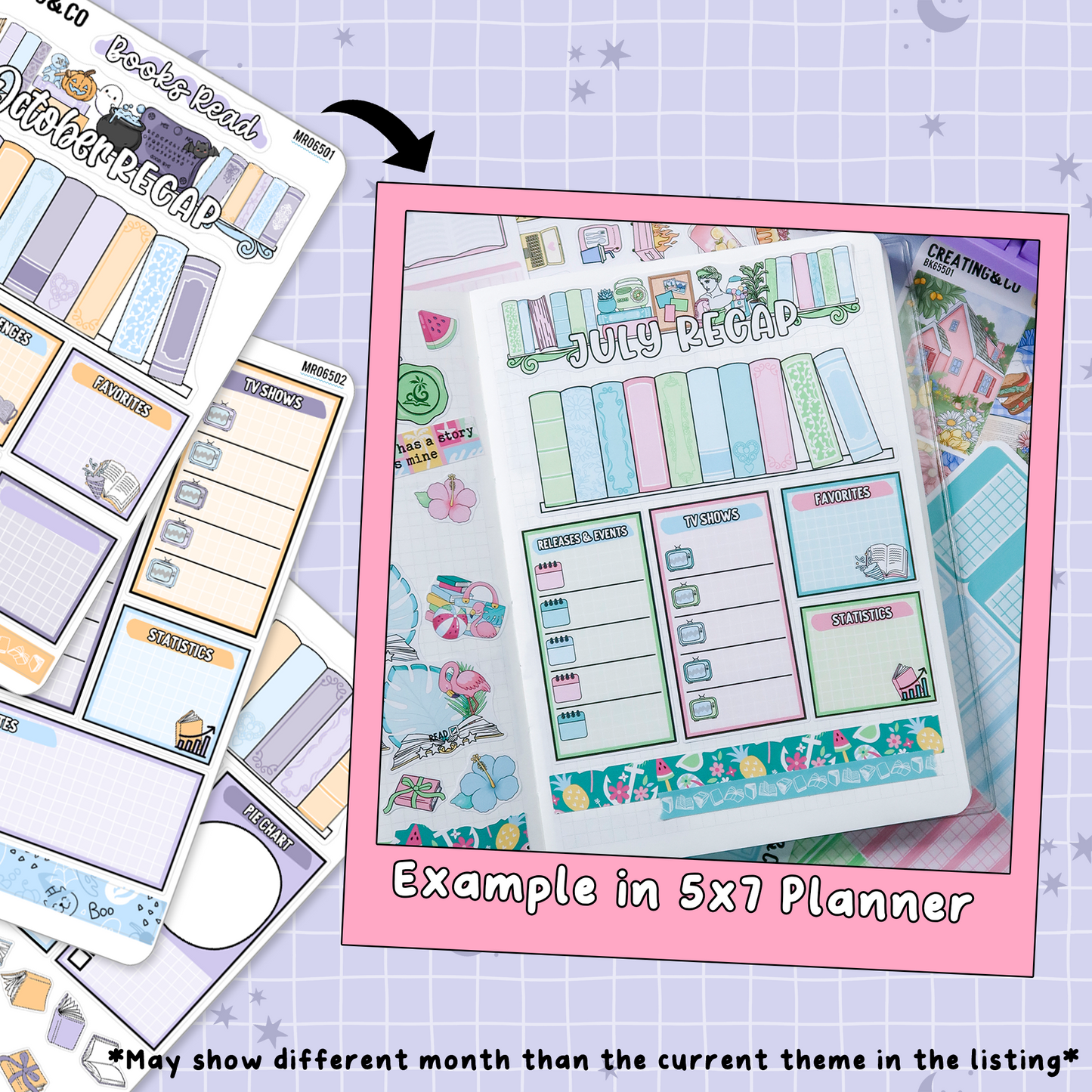 Stay Spooky October Monthly Notes Page Builder Planner Sticker Kit - MR065