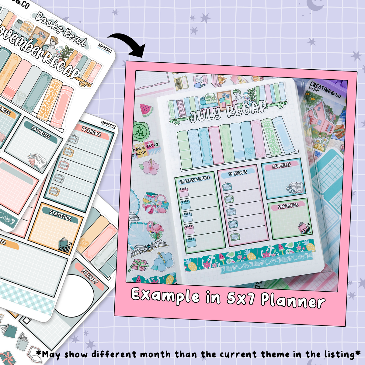 Cozy Cat November Monthly Notes Page Builder Planner Sticker Kit - MR066