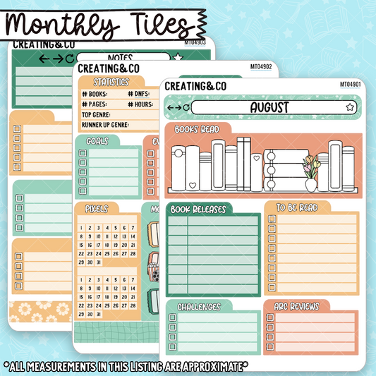 August Monthly Tile Sticker Kit - MT049