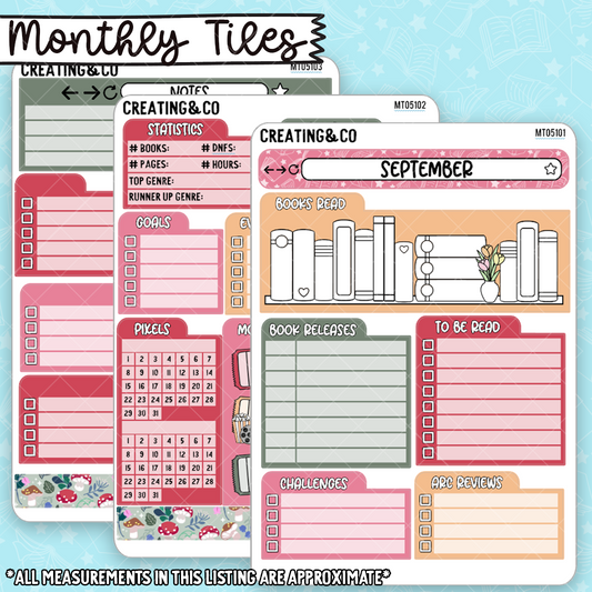 September Monthly Tile Sticker Kit - MT051