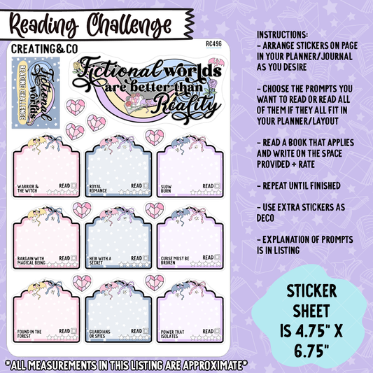 Romantasy Reads Decorative Reading Challenge - RC496
