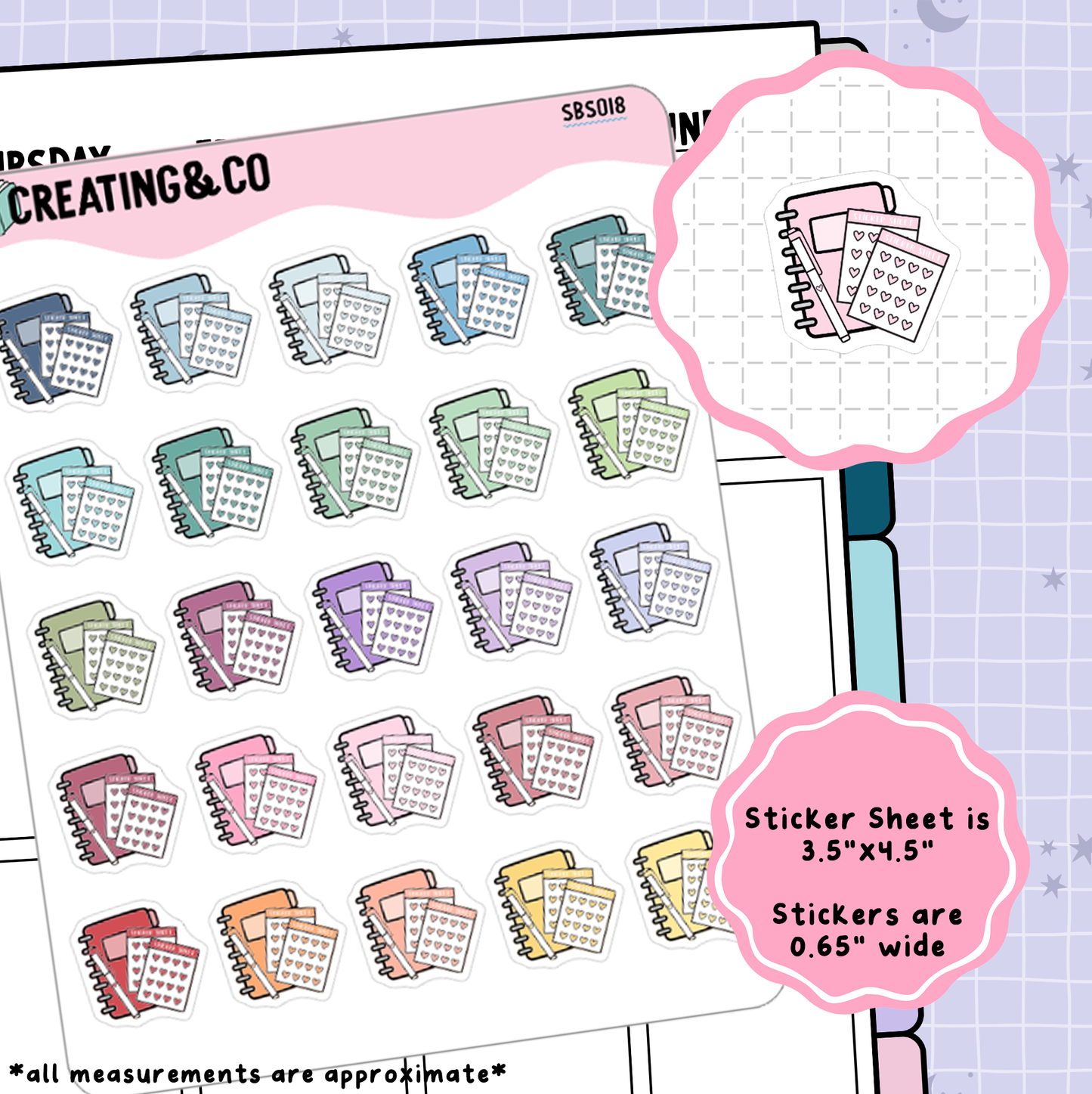 Planner & Stickers Icon Functional Stickers - SBS018