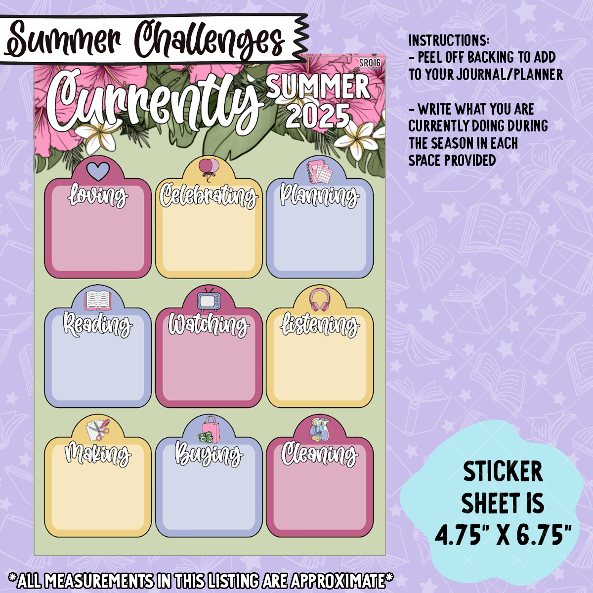 Lost Pages 2025 Summer Reading Challenge 5x7 Sticker Essential Bundle