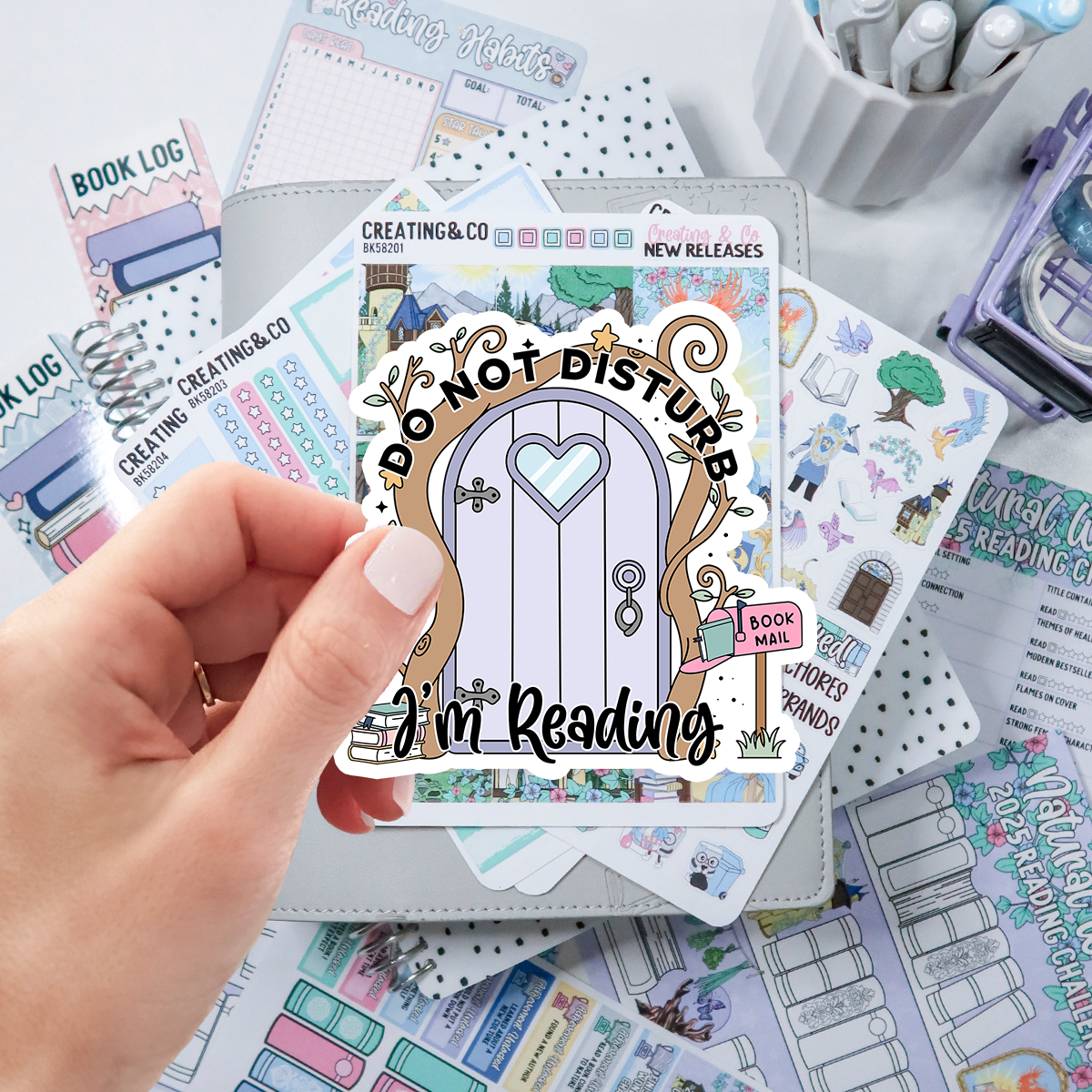 Do Not Disturb Fairy Door Vinyl Die Cut Sticker - DNDFDVS