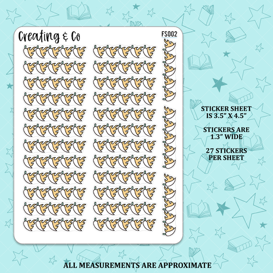 Spice Rating Functional Stickers  - FS002