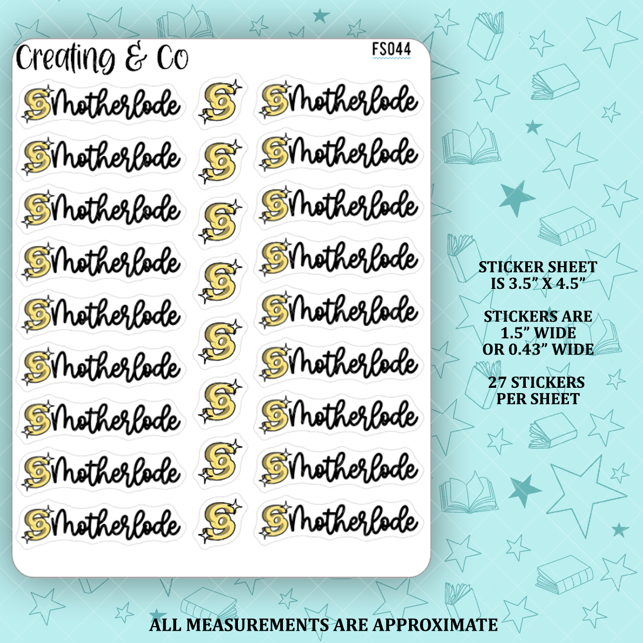 Motherlode Sims Payday Functional Stickers  - FS044