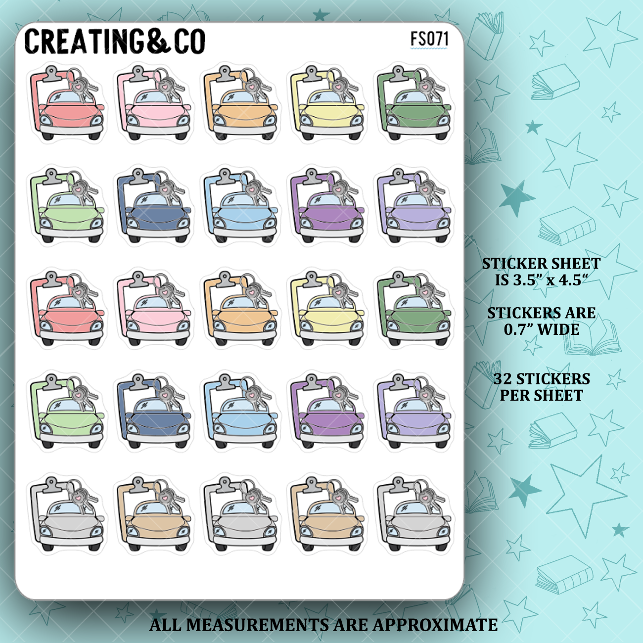 Errands Icon Functional Stickers - FS071